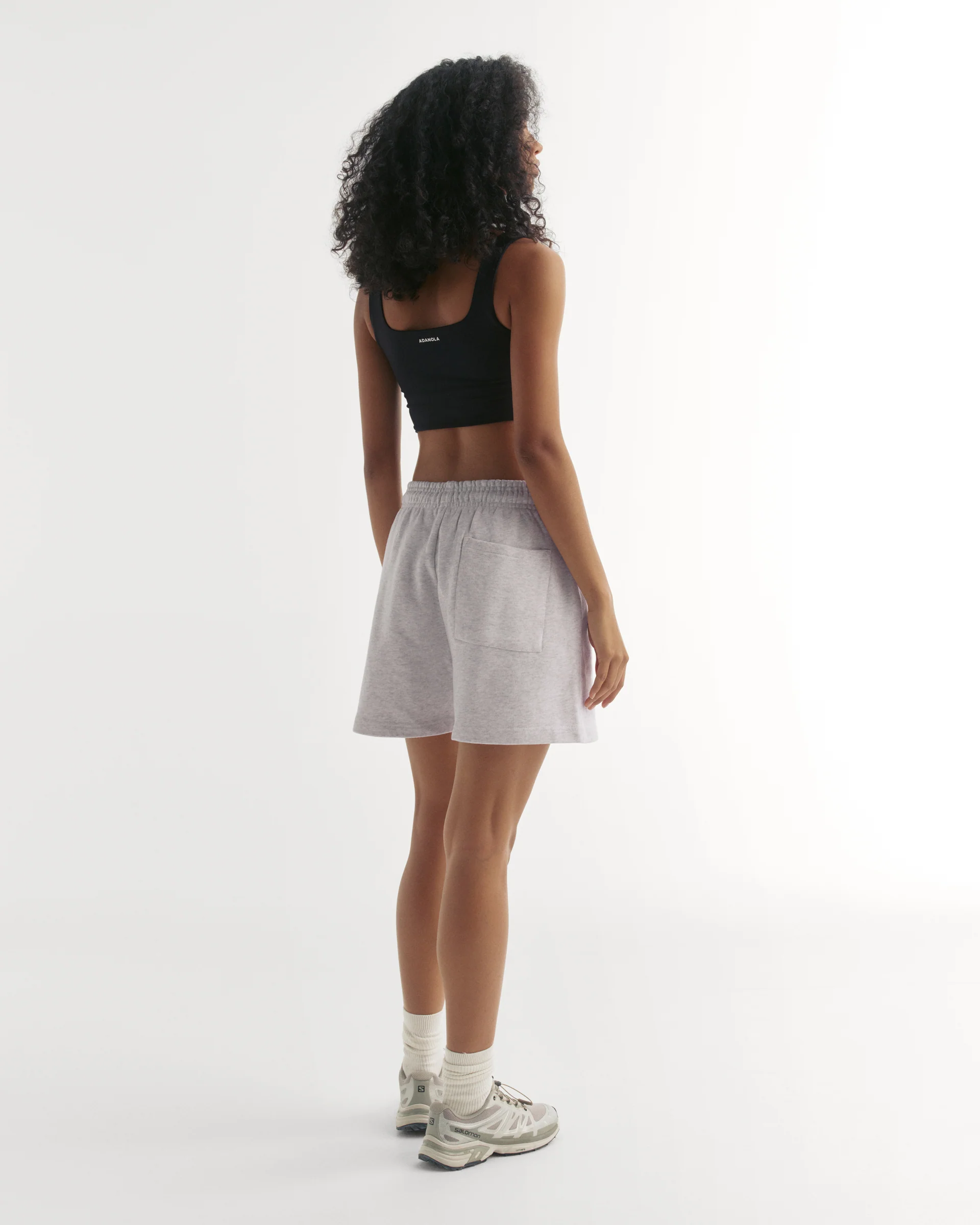 ADA Sweat Shorts - Light Grey Melange - Image 3