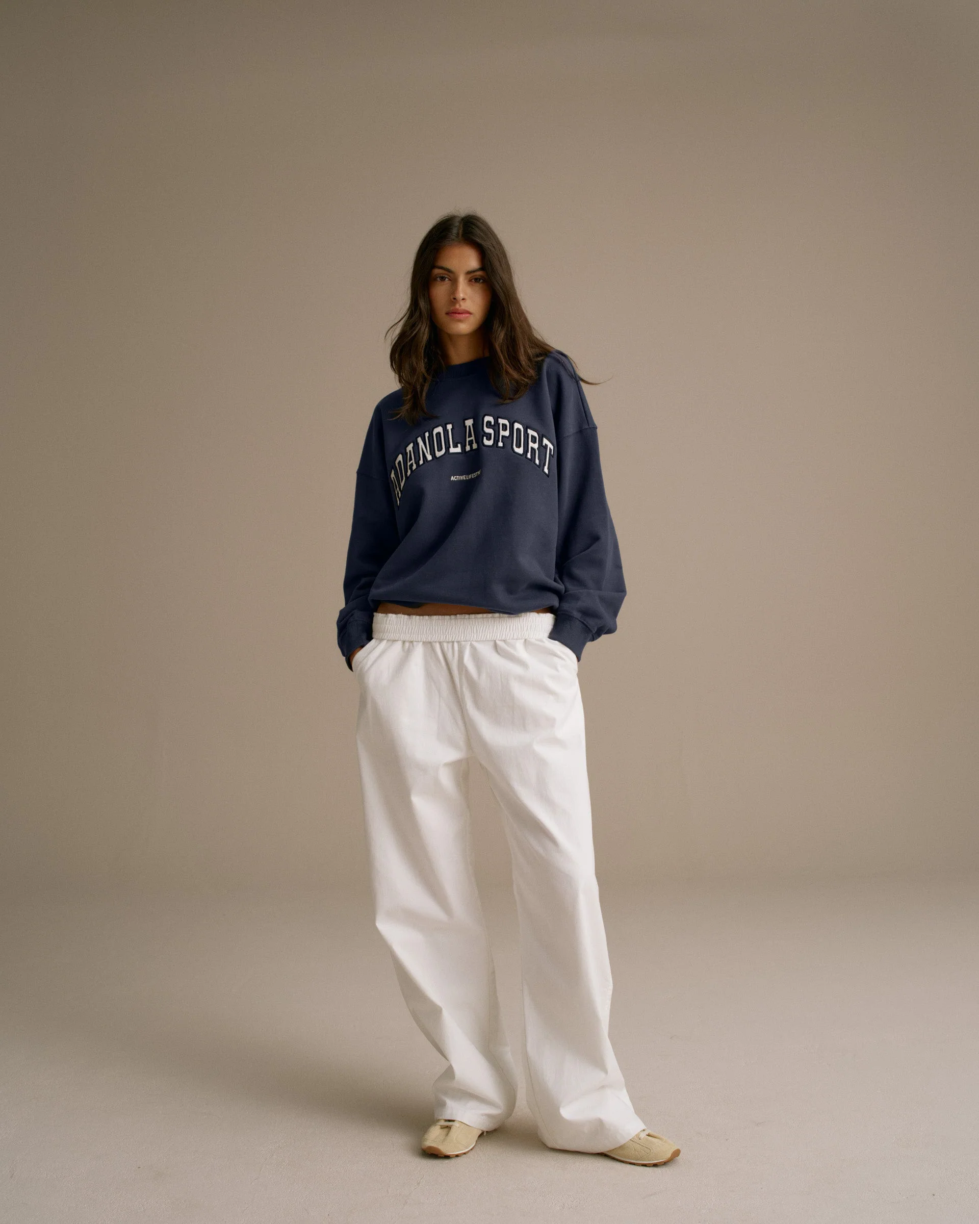 AS Oversized Sweatshirt - Washed Midnight Blue - Image 4